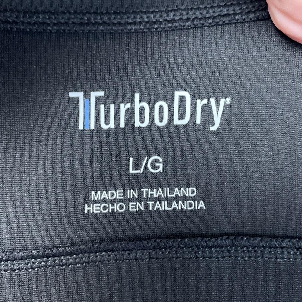 💥 TurboDry Women's L V-Neck Black Polyester H0603 - Picture 4 of 8